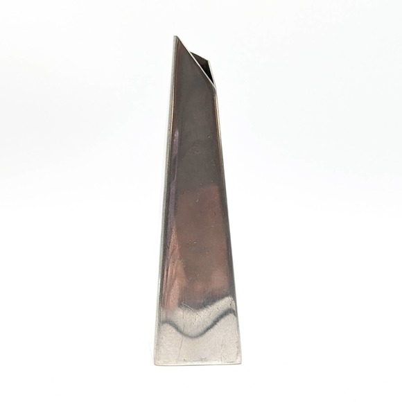 Pewter Crafters of Cape Cod Pewter Vase Small Abstract Post-Modern Vessel - Picture 8 of 13